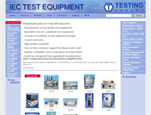 Tablet Screenshot of iectestequipment.eu